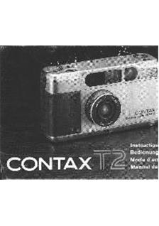 Contax T 2 manual. Camera Instructions.